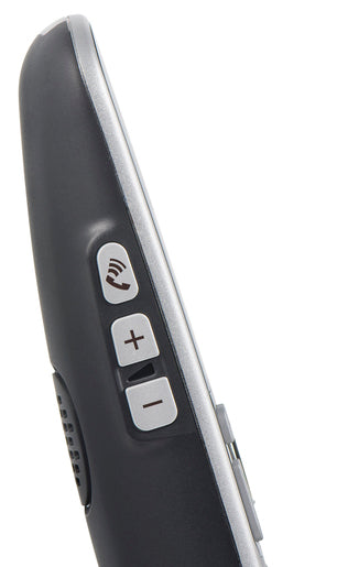 Panasonic KX-TGE510 silber-schwarz Komfort-Senioren-Telefon, schnurlos