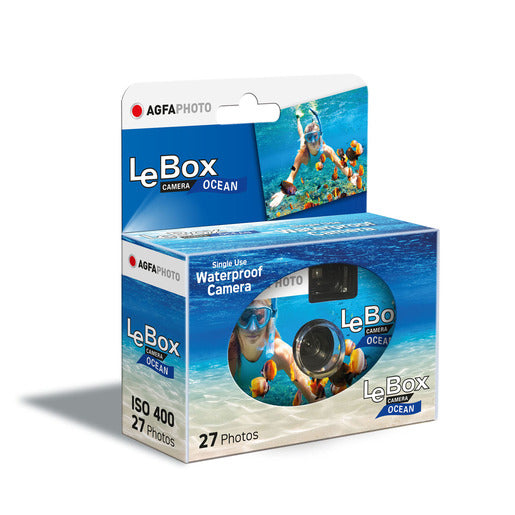 AgfaPhoto LeBox Ocean 400 27 Aufnahmen wasserfest bis auf 3m, Einwegkamera