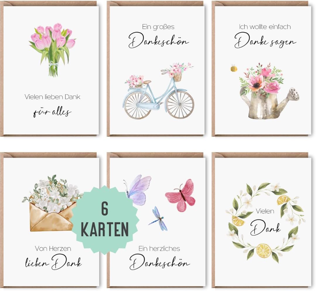 Grußkarten "Danke"