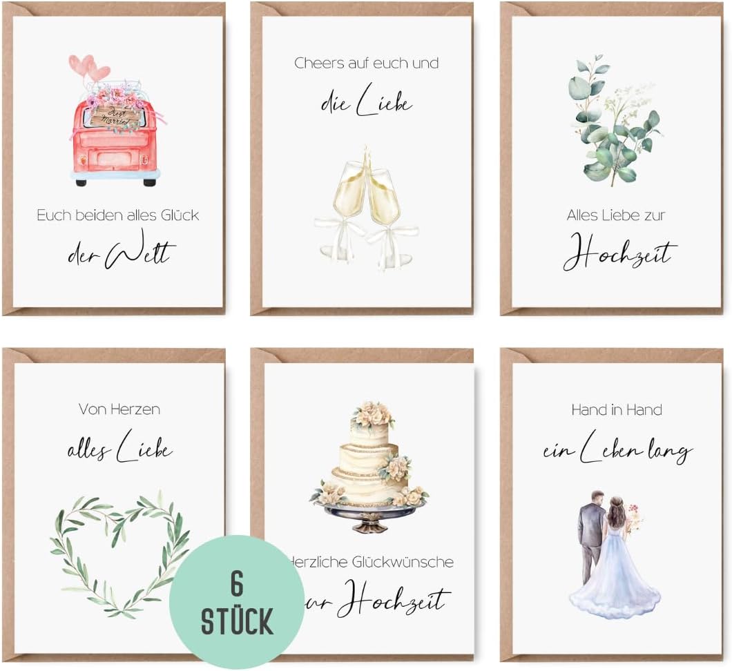 Grußkarten "Hochzeit"