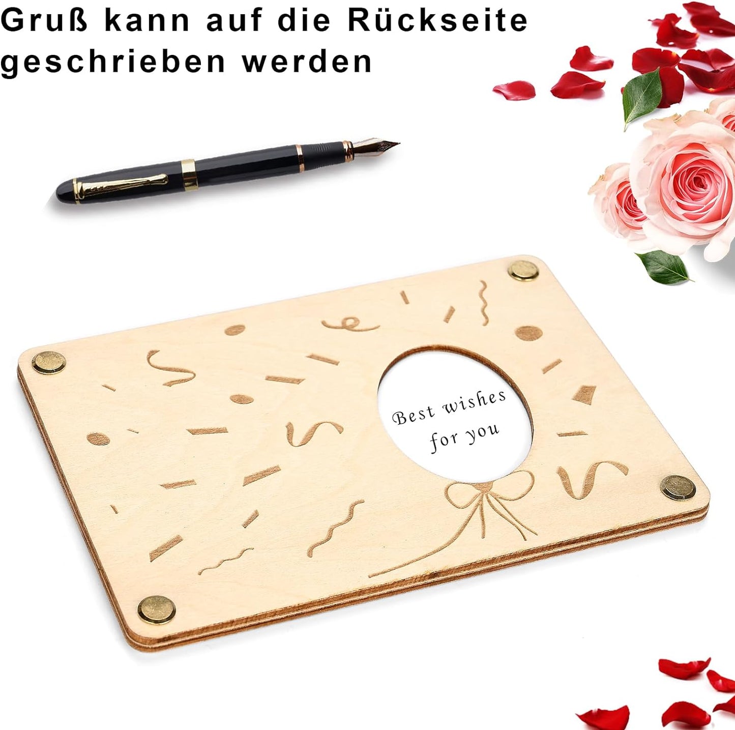 XL Geldgeschenk aus Holz (Mäuse)