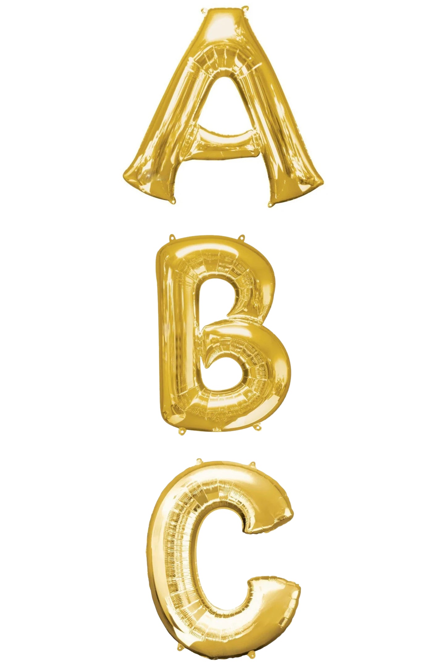 Luftballon - Gold Buchstabe A-Z - Folie 86 cm inkl. Heliumfüllung