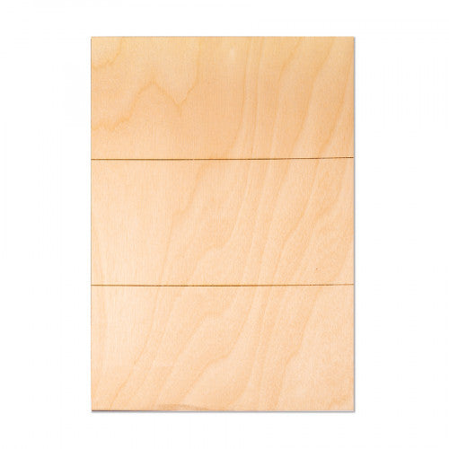 Fototafel aus Birkenholz 285 x 400 mm Natur